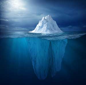 Counselling in London, psychotherapy in Camden - internal dialogue, self-beliefs, mind as an iceberg